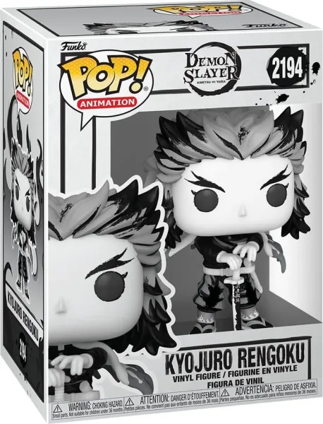 Funko pop animation demon slayer rengoku (sumi - ink)