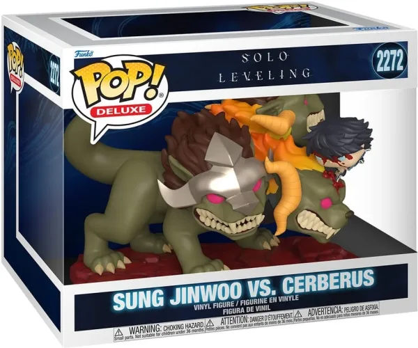 Funko pop deluxe solo leveling -  sung jinwoo vs. cerberus