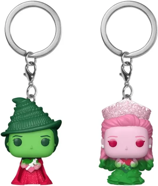 Funko pop keychain llavero cine wicked elphaba thropp & glinda upland