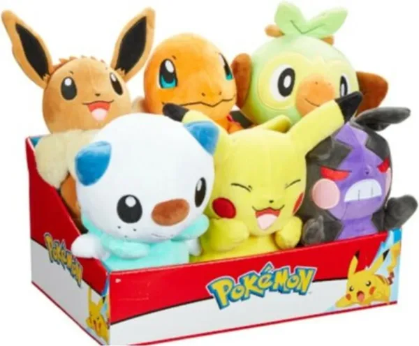 Pack de 6 peluches pokemon ola 9 20 cm