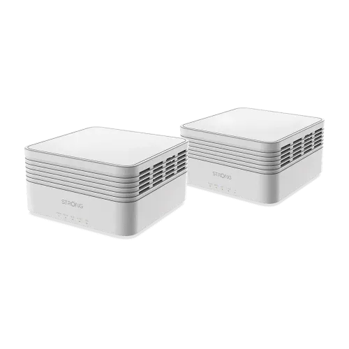 Strong MESHKITAX3000 sistema Wi-Fi Mesh (Wi-Fi en malla) Doble banda (2,4 GHz / 5 GHz) Wi-Fi 6 (802.11ax) Blanco 2 Interno