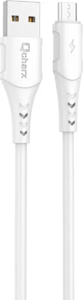 Cable qcharx lisbon USB a lightning 3a - 1 m - pvc blanco