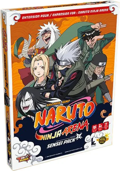 Juego de mesa naruto ninja arena sensei pack edad recomendada 10 años (ingles)