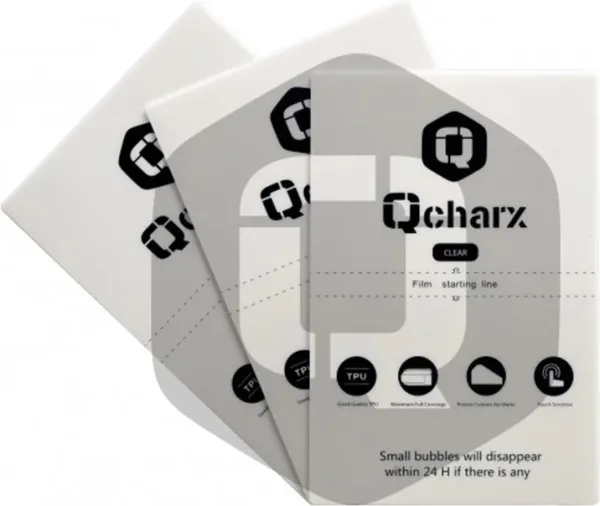 Laminas de proteccion frontales qcharx hidrogel HD qx1 50 unidades