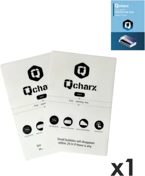 Laminas de proteccion frontales qcharx hidrogel mate anti huellas  para qx1 1 unidad