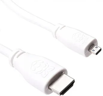 Raspberry Pi T7689AX cable HDMI 1 m HDMI tipo A (Estándar) HDMI tipo D (Micro) Blanco