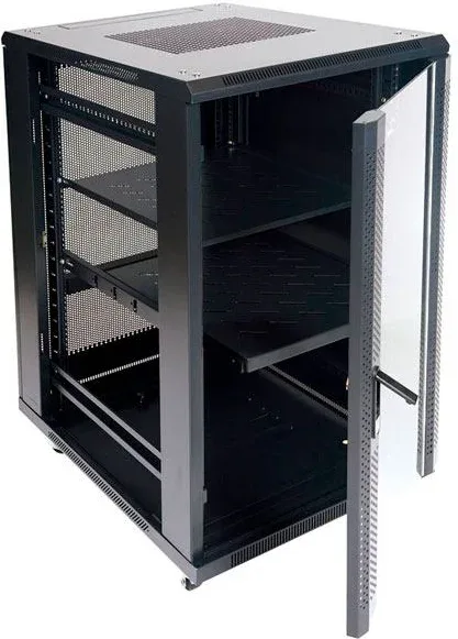 ARMARIO DE SUELO RACK 19'' 22U 600x600 PUERTA PERFORADA
