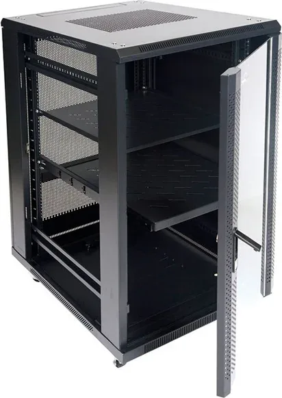 ARMARIO DE SUELO RACK 19'' 22U 600x800 PUERTA CRISTAL
