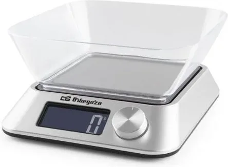 Báscula de Cocina Electrónica Orbegozo PC 1030/ hasta 5kg/ Plata