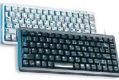 Teclado cherry  g84 - 44100 ultra compacto USB blanco