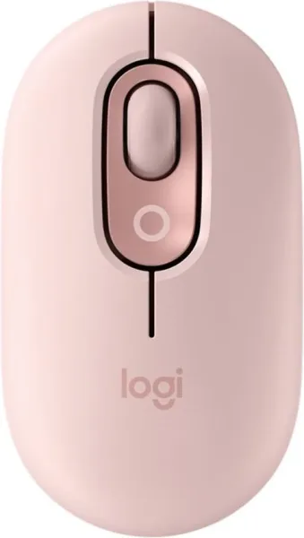 Raton inalambrico logitech pop mouse rosa