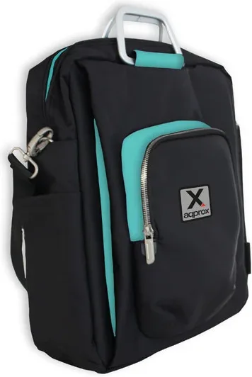 Maletin Vertical 15.6'' Negro/Azul Approx