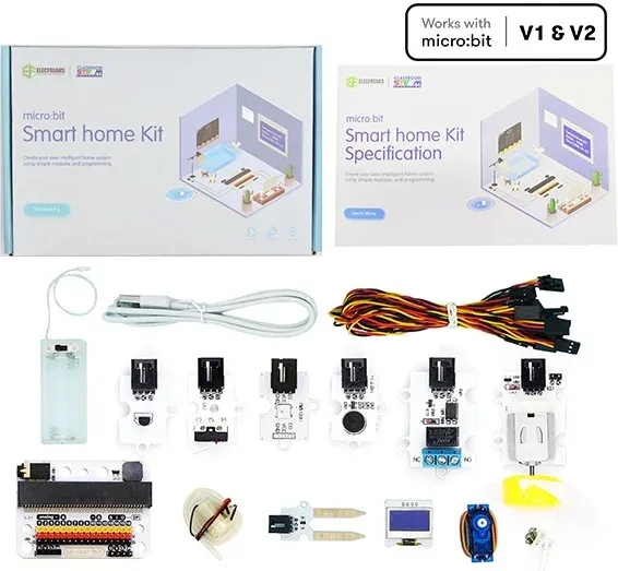 Kit de sensores inteligentes micro:bit casa inteligente - smart home kit - sin placa
