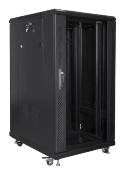 Armario Lanberg Rack 19" 22U 600X800 Flat Pack 2 Black Negro