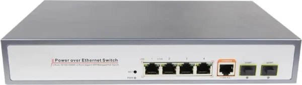 Switch galgus g - sw - m4p2s 4 puertos PoE 1 puerto gigabit ethernet 2 puertos sfp