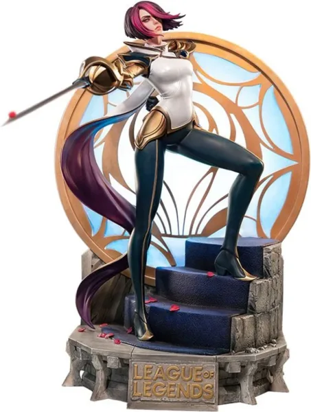 Figura league of legends estatua the grand duelist fiora laurent escala 1 - 6 edicion limitada 799 unidades