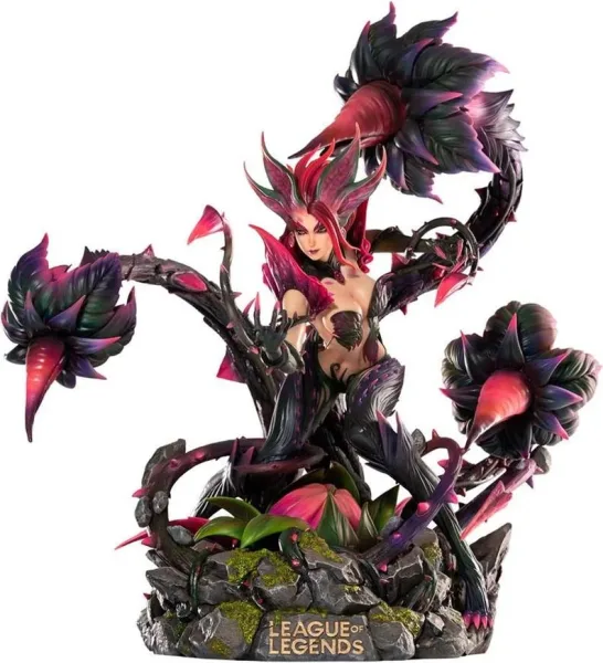 Figura league of legends estatua rise of the thorns zyra