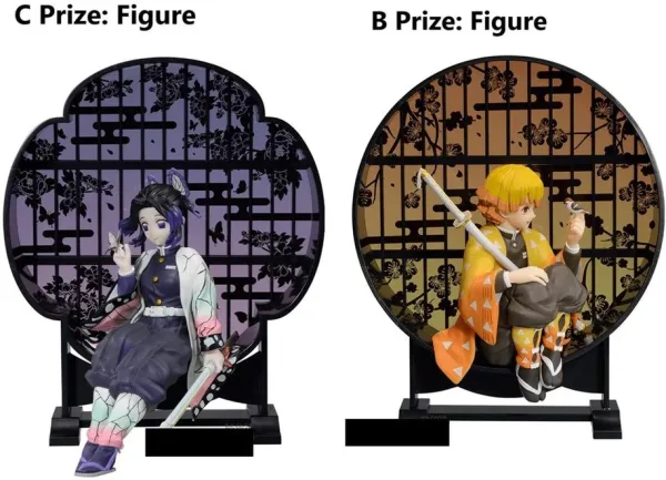 Figuras b y c kuji demon slayer resolution the second zenitsu & kocho + regalos sorpresa