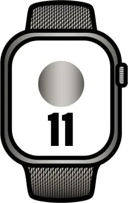 Apple Watch Series 11/ GPS / Cellular/ 46mm/ Titanio Natural/ Correa Milanese Natural S/M