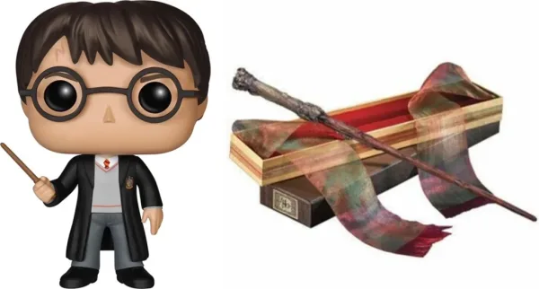 Pack funko + varita harry potter -  harry potter