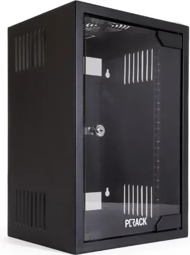 ARMARIO MURAL RACK 10'' 9U 310x260x470 PUERTA DE CRISTAL PC RACK