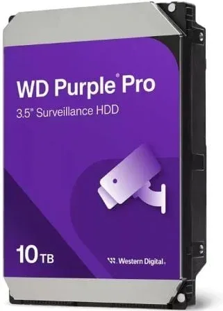 Disco Duro Western Digital WD Purple Pro Surveillance 10TB/ 3.5"/ SATA III/ 512MB