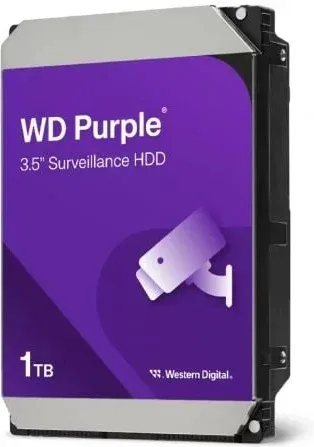 Disco Duro Western Digital WD Purple Surveillance 1TB/ 3.5"/ SATA III/ 64MB