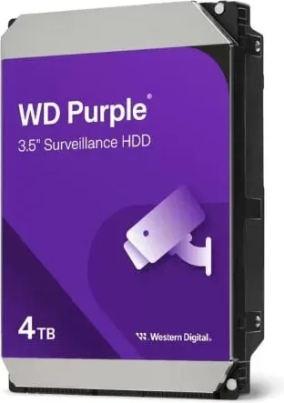 Disco Duro Western Digital WD Purple Surveillance 4TB/ 3.5"/ SATA III/ 128MB