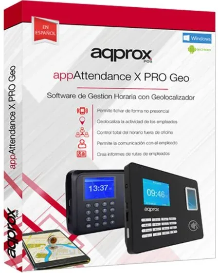 Software Control de Presencia Appattendance X-Pro Geo